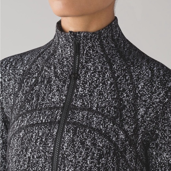 Lululemon Womens Define Jacket Black White Speckled Luon Full Zip Size 6 - Picture 2 of 10